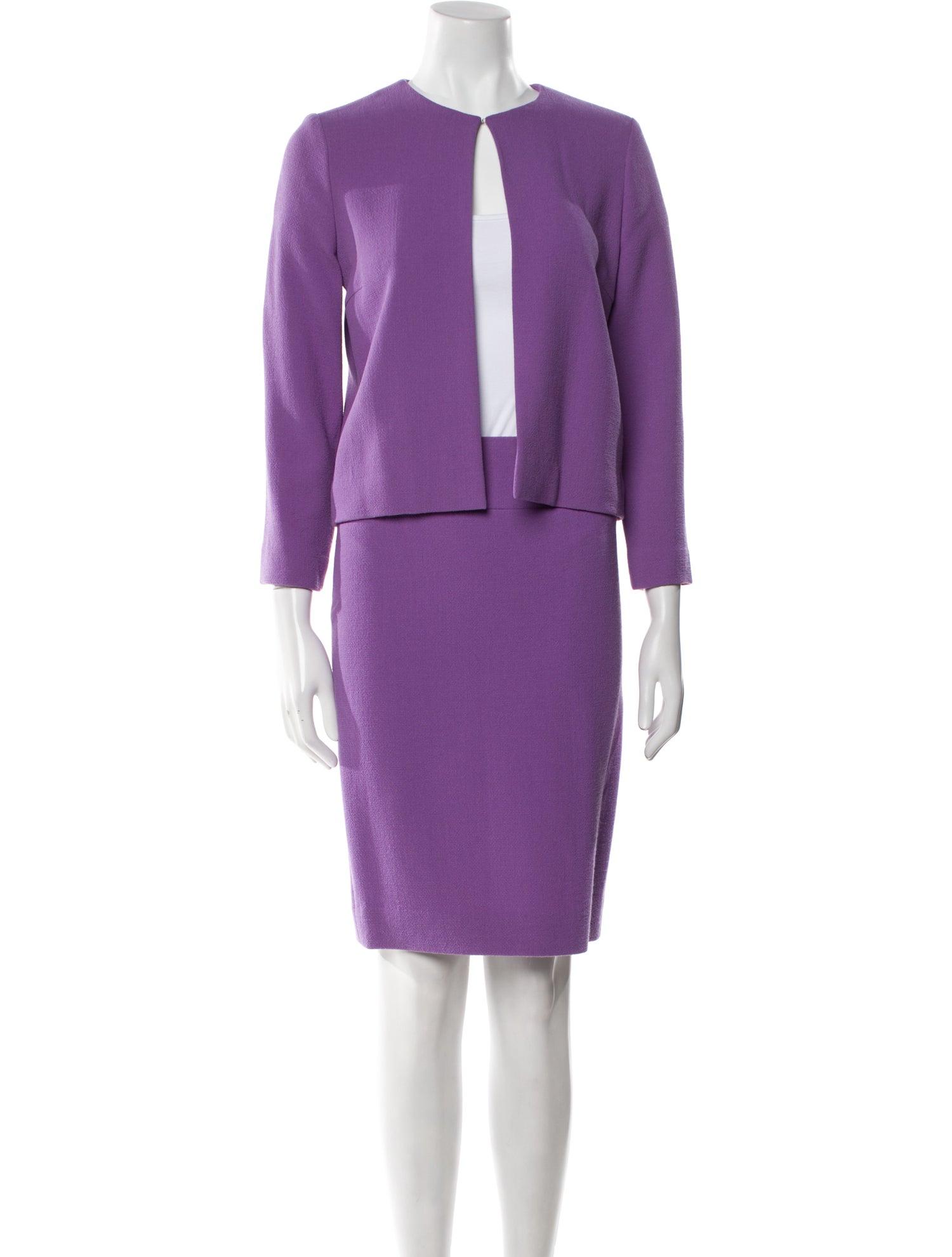 Vera Wang Wool Skirt Suit