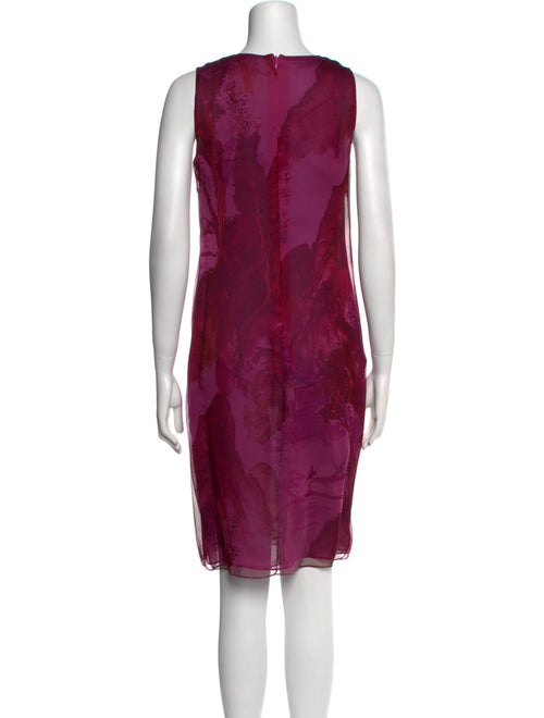 Vera Wang Printed Knee-Length Dress