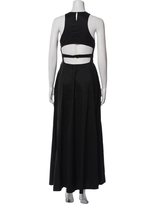 Vera Wang Crew Neck Long Dress