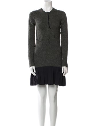 Vera Wang Crew Neck Mini Dress