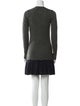 Vera Wang Crew Neck Mini Dress