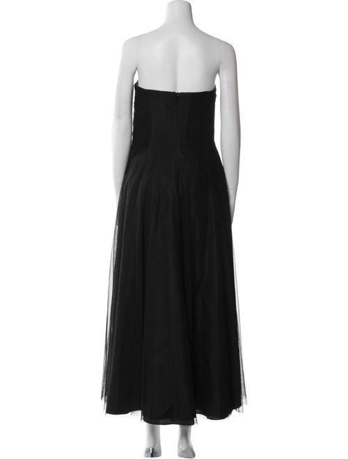 Vera Wang Strapless Midi Length Dress