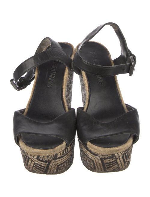 Vera Wang Leather Printed Espadrilles