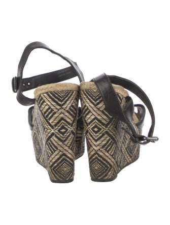 Vera Wang Leather Printed Espadrilles