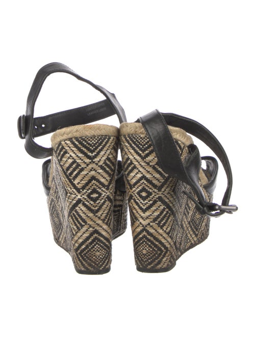 Vera Wang Leather Printed Espadrilles