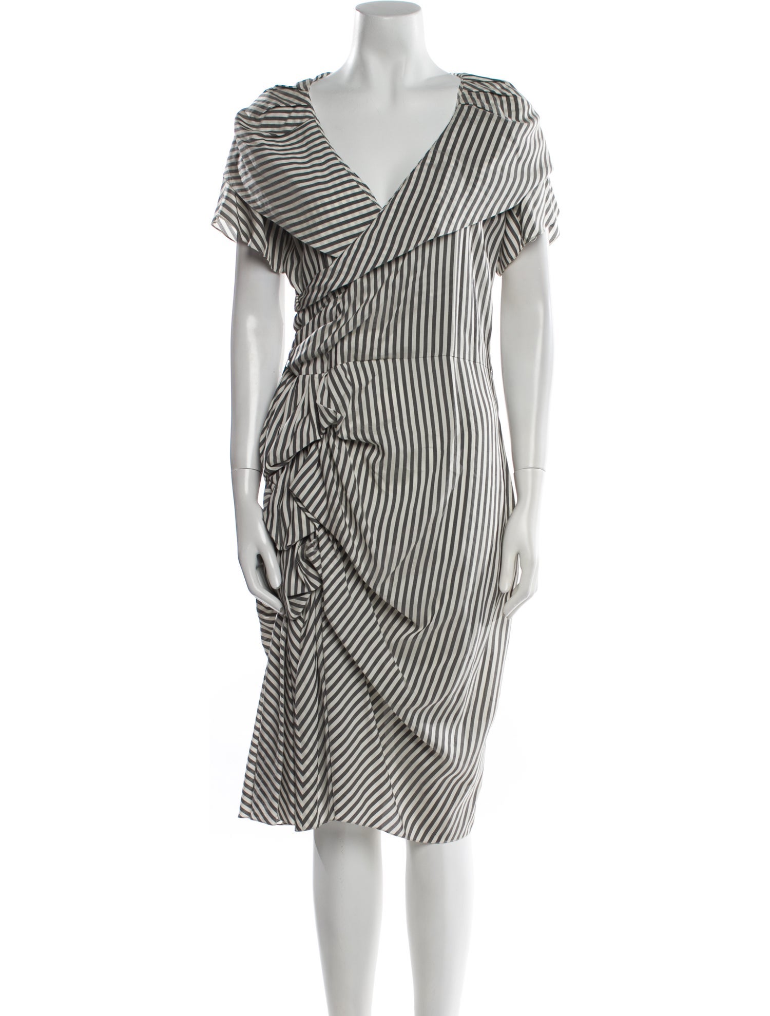 Vera Wang Silk Knee-Length Dress