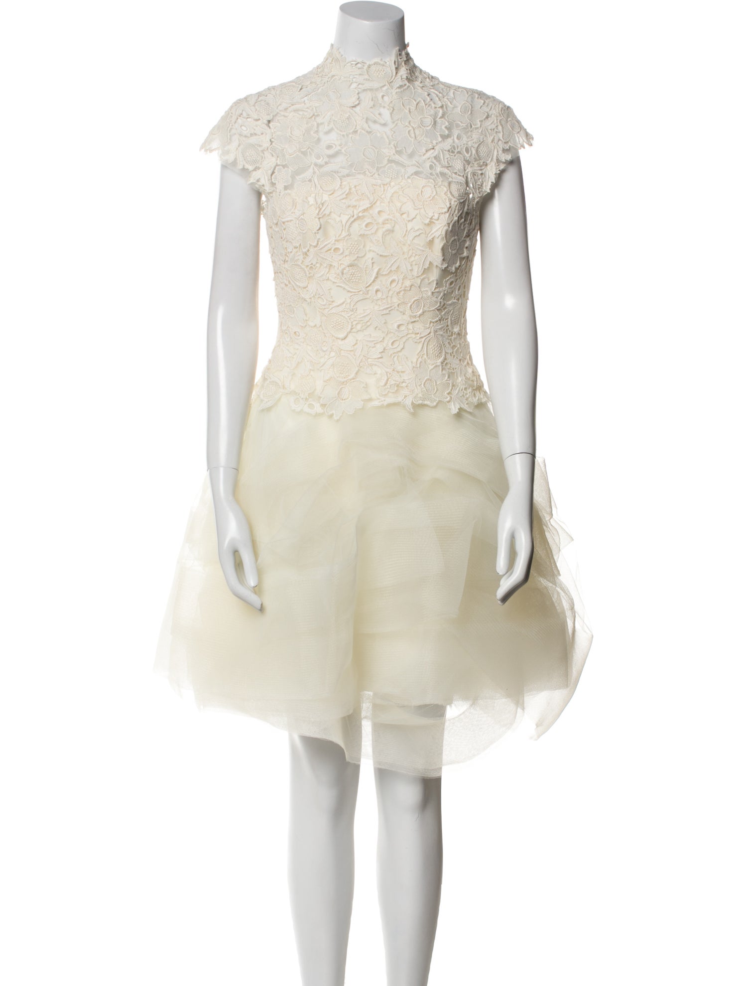 Vera Wang Lace Pattern Mini Dress