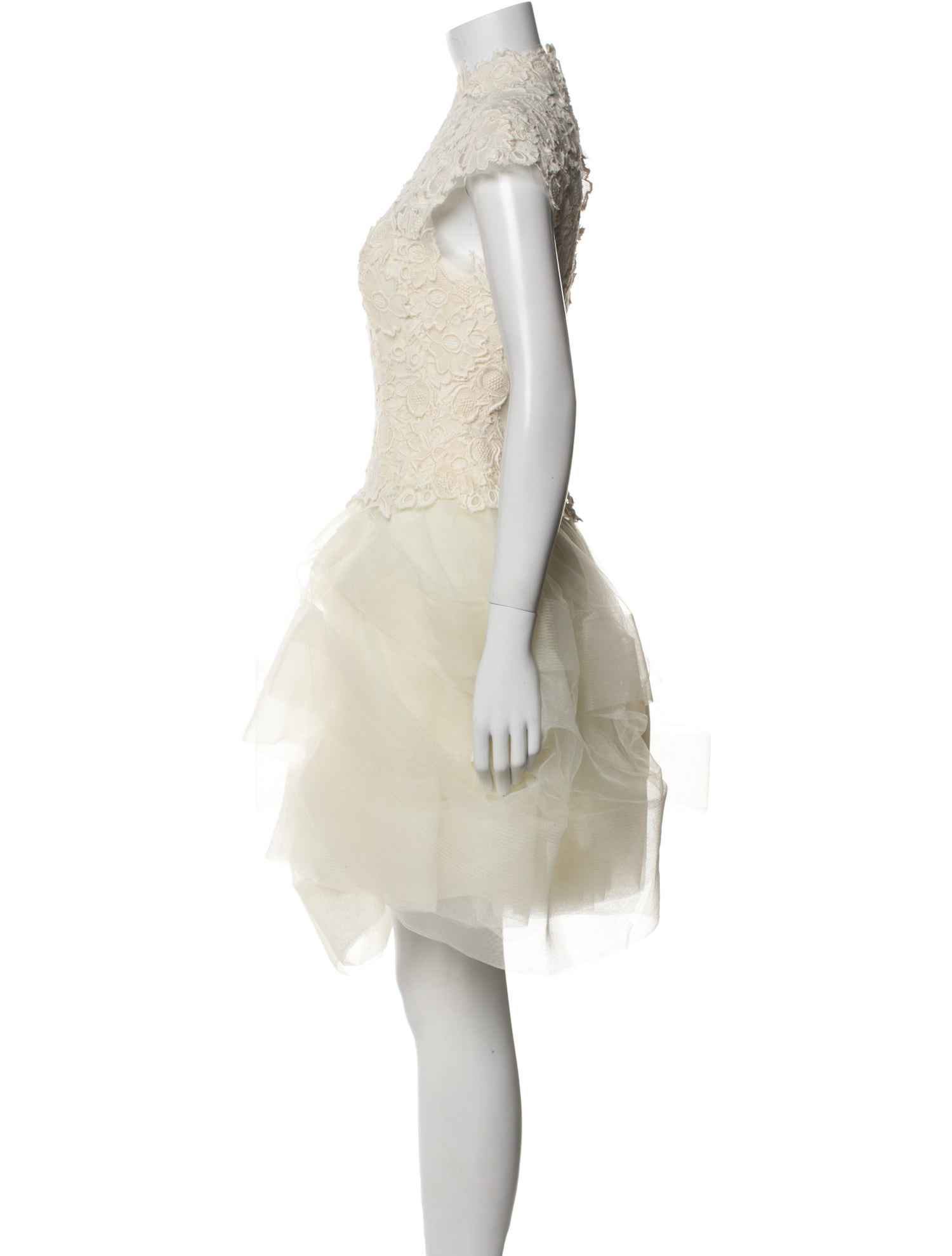 Vera Wang Lace Pattern Mini Dress