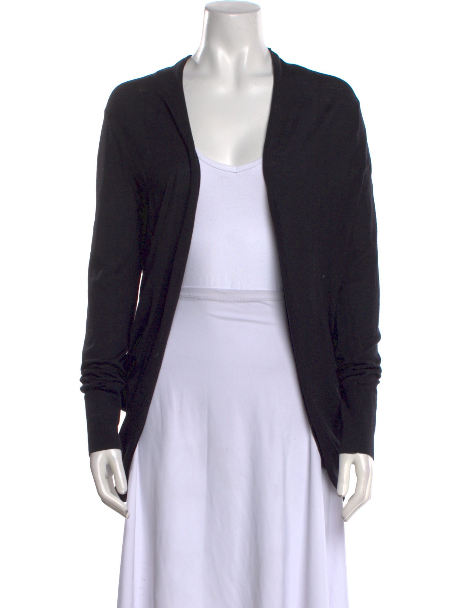 Vera Wang Wool Open Front Sweater