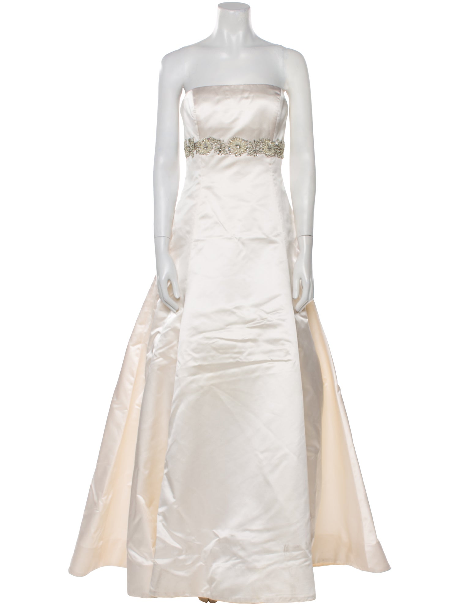 Vera Wang Strapless Long Dress