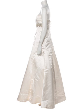 Vera Wang Strapless Long Dress