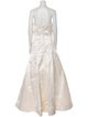 Vera Wang Strapless Long Dress