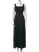 Vera Wang Square Neckline Long Dress