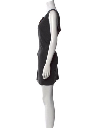 Vera Wang Scoop Neck Mini Dress