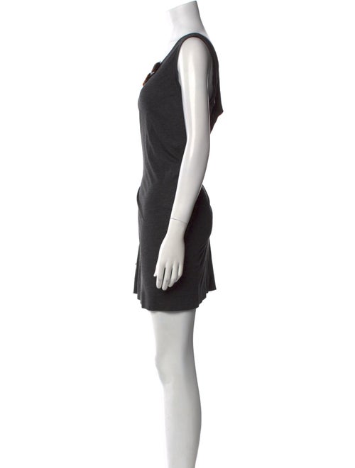Vera Wang Scoop Neck Mini Dress