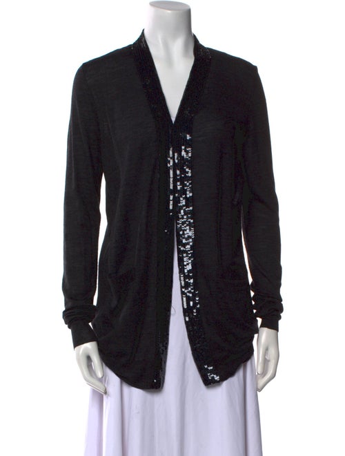 Vera Wang Merino Wool Open Front Sweater