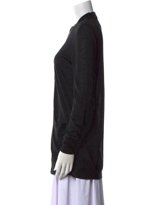 Vera Wang Merino Wool Open Front Sweater