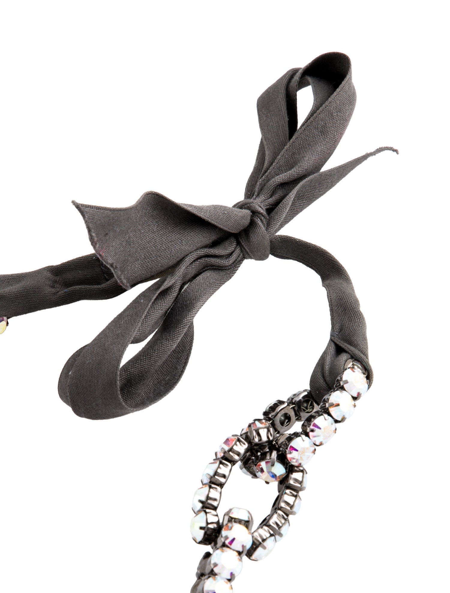 Vera Wang Metal Crystal Embellishments Waist Belt