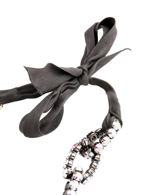 Vera Wang Metal Crystal Embellishments Waist Belt