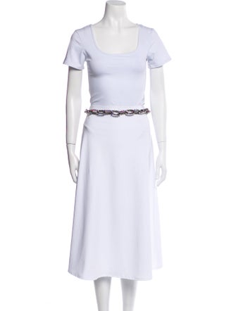 Vera Wang Metal Crystal Embellishments Waist Belt