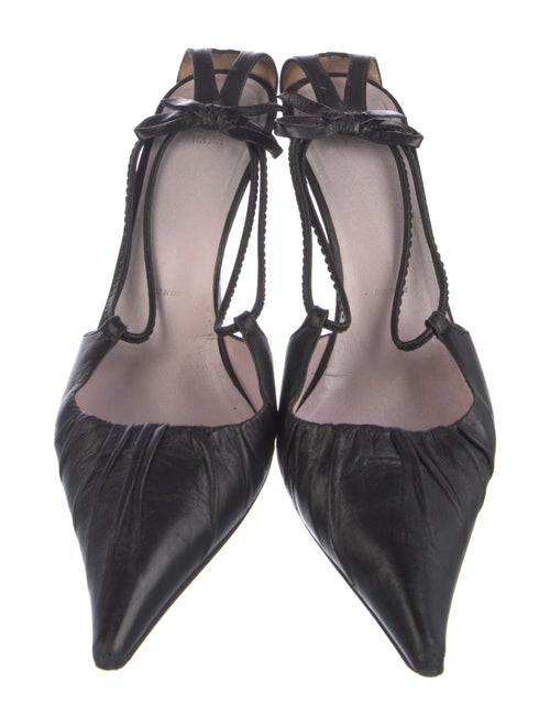 Vera Wang Leather Slingback Sandals