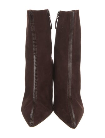 Vera Wang Suede Leather Trim Embellishment Sock Boots