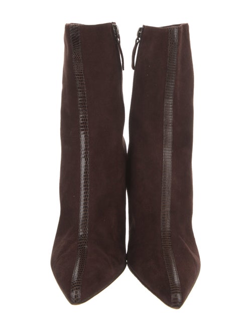 Vera Wang Suede Leather Trim Embellishment Sock Boots