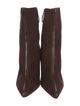Vera Wang Suede Leather Trim Embellishment Sock Boots