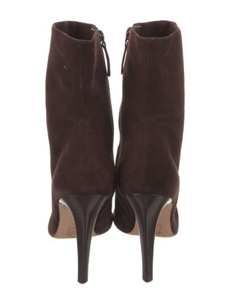 Vera Wang Suede Leather Trim Embellishment Sock Boots