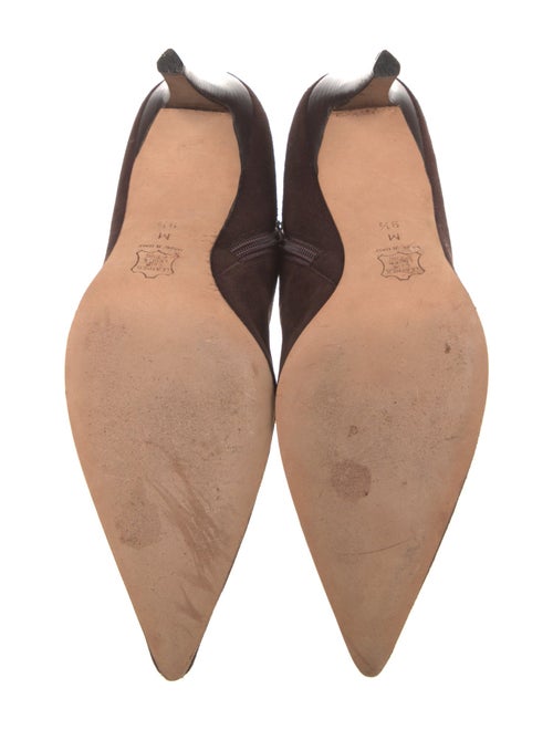 Vera Wang Suede Leather Trim Embellishment Sock Boots