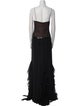 Vera Wang Scoop Neck Long Dress