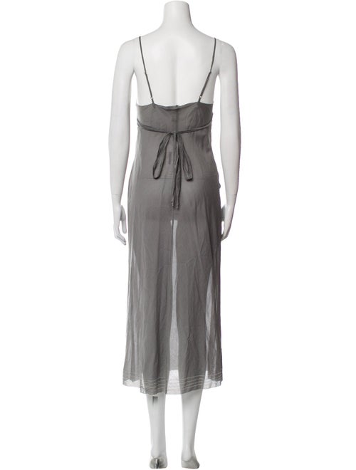 Vera Wang Square Neckline Long Dress