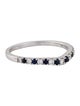 Vera Wang 14K Sapphire & Diamond Wish Contour Band