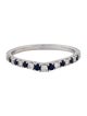 Vera Wang 14K Sapphire & Diamond Wish Contour Band