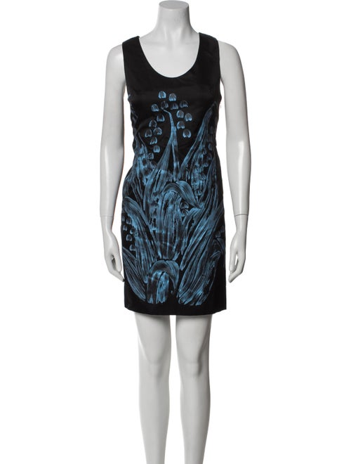Vera Wang Printed Mini Dress