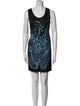 Vera Wang Printed Mini Dress