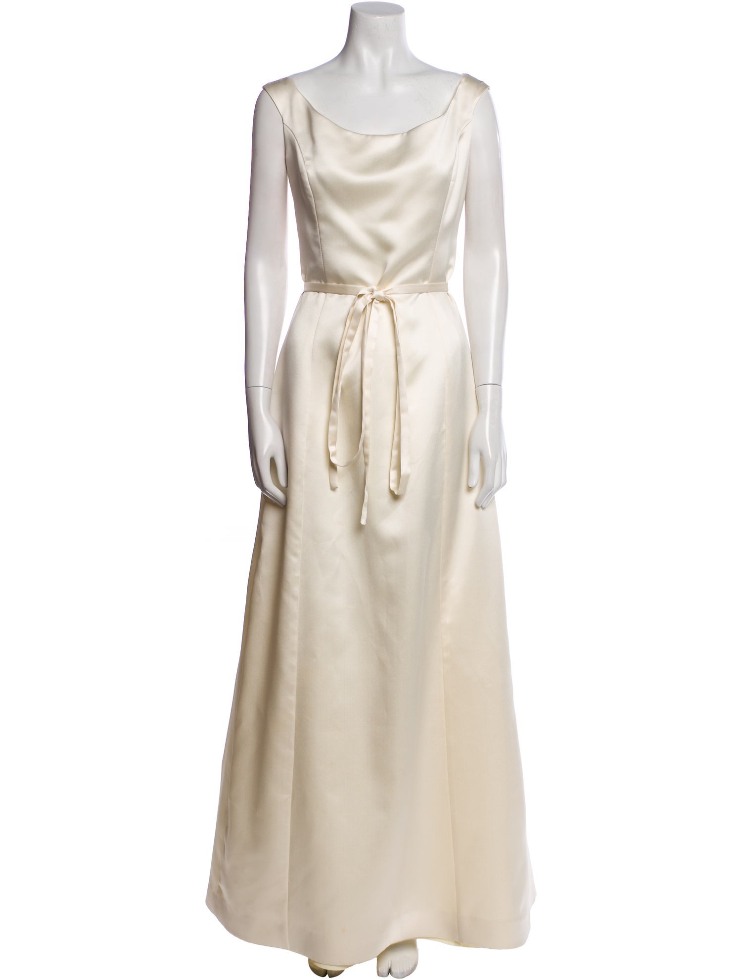 Vera Wang Scoop Neck Long Dress