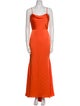 Vera Wang Square Neckline Long Dress