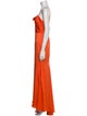 Vera Wang Square Neckline Long Dress