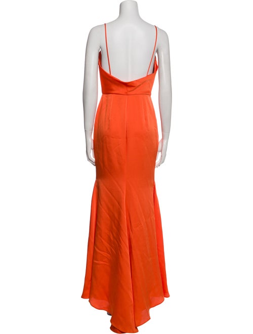 Vera Wang Square Neckline Long Dress