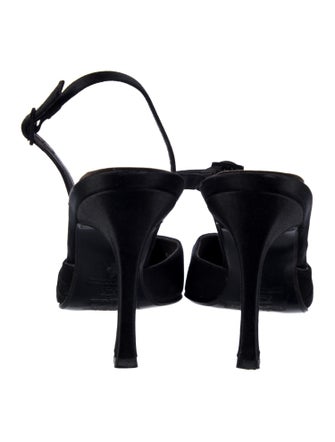 Vera Wang Satin Slingback Pumps
