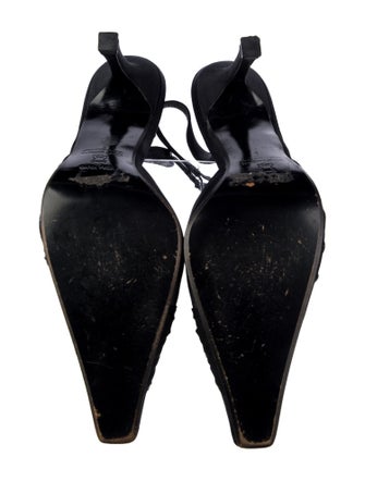 Vera Wang Satin Slingback Pumps