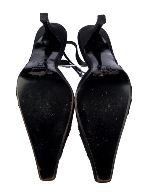 Vera Wang Satin Slingback Pumps