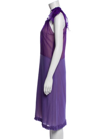 Vera Wang Scoop Neck Knee-Length Dress