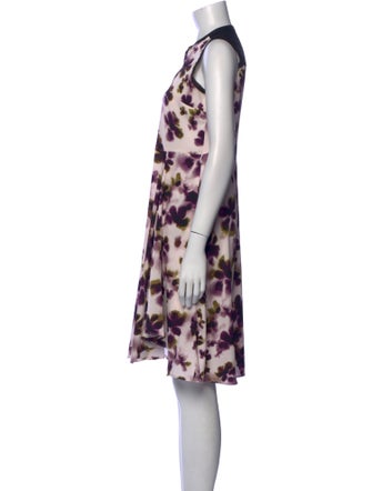Vera Wang Printed Knee-Length Dress