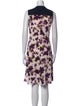 Vera Wang Printed Knee-Length Dress
