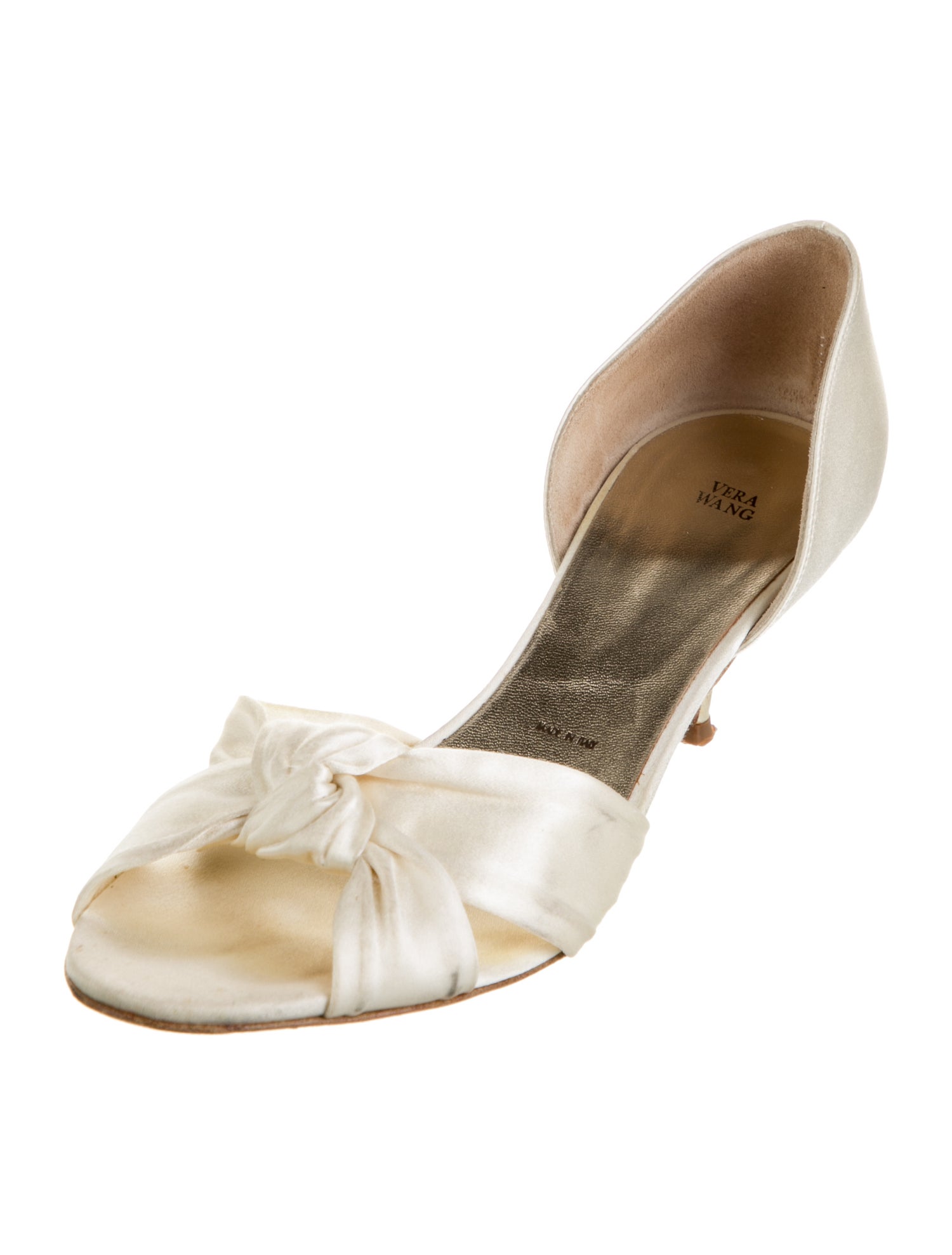 Vera Wang Satin Sandals