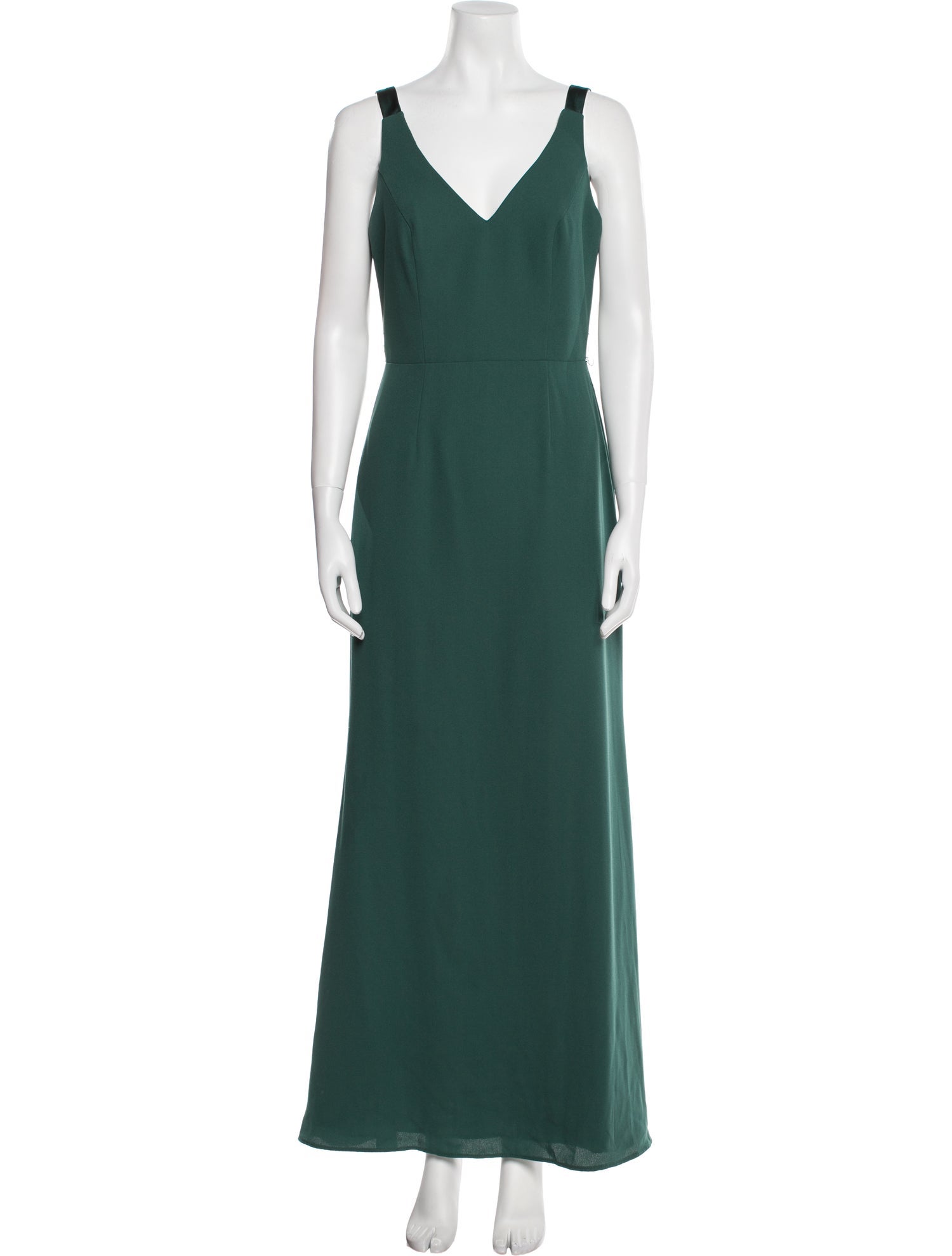 Vera Wang V-Neck Long Dress