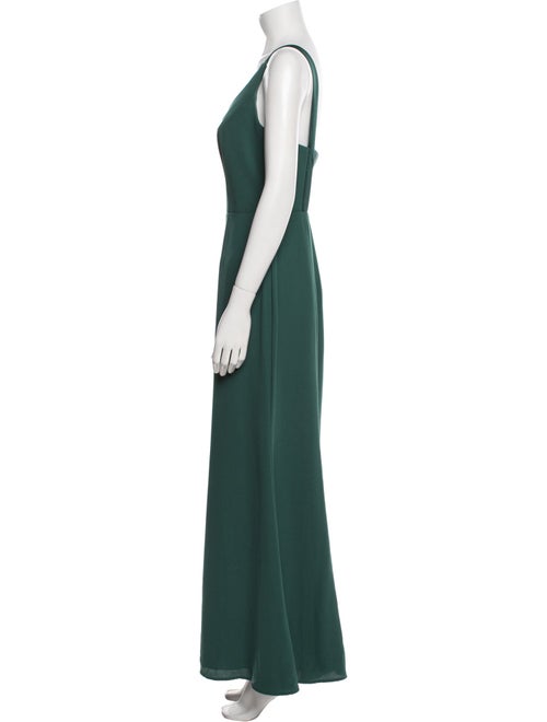 Vera Wang V-Neck Long Dress