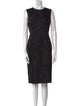Vera Wang Crew Neck Knee-Length Dress